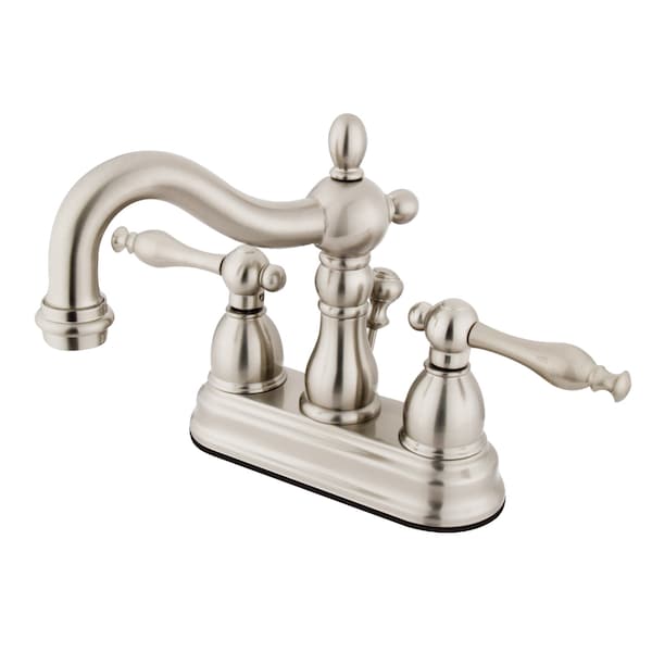 4" Centerset Bathroom Faucet, Brushed Nickel